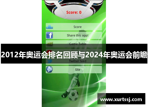 2012年奥运会排名回顾与2024年奥运会前瞻 2012年奥运会排名回顾与2024年奥运会前瞻
